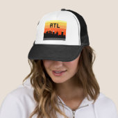 Casquette Horizon à 8 bits ATL d'Atlanta (En situation)