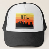 Casquette Horizon à 8 bits ATL d'Atlanta (Devant)