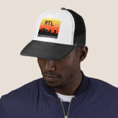 Casquette Horizon à 8 bits ATL d'Atlanta (En situation)