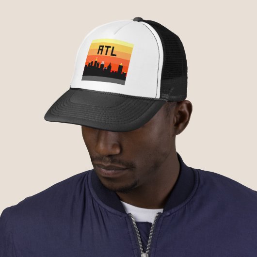 Casquette Horizon à 8 bits ATL d'Atlanta (En situation)