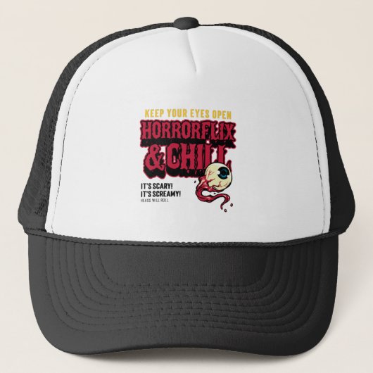 Casquette Horrorflix Et Chaleur (Devant)