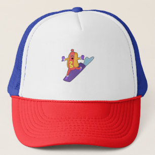 Casquette Hot-dog as Snowboarder with Sonowboard
