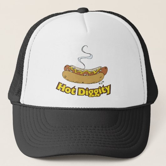 Casquette Hot-dog de ~ chaud de Diggity/hot-dogs (Devant)