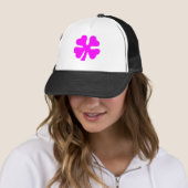 Casquette Housse à quatre feuilles - Magenta (En situation)