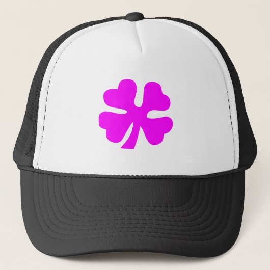 Casquette Housse à quatre feuilles - Magenta (Devant)