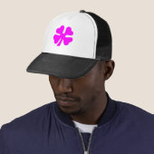Casquette Housse à quatre feuilles - Magenta (En situation)