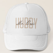 Casquette Hubby, personalized gift for husband, future Mr. (Devant)