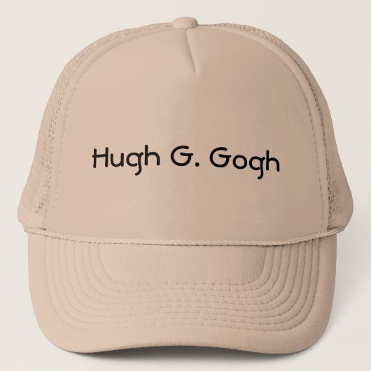 Casquette Hugh G. Gogh (amour-propre énorme) (Devant)
