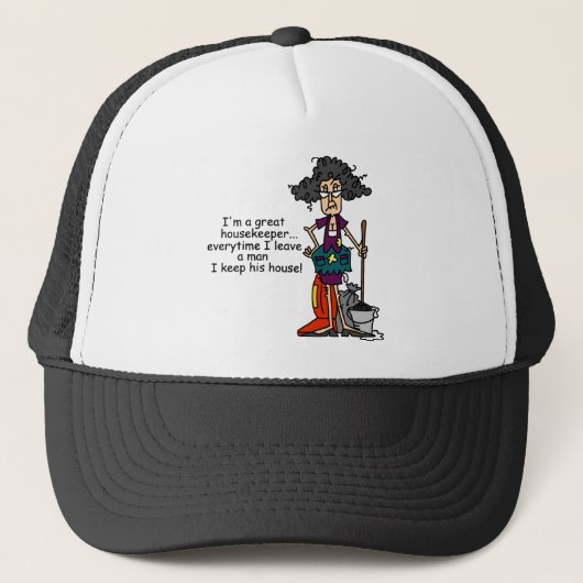 Casquette Humour de femme de charge (Devant)