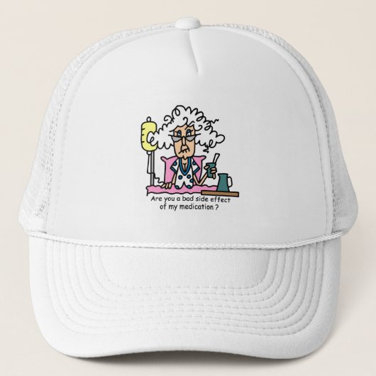 Casquette Humour de l'effet secondaire des médicaments (Devant)