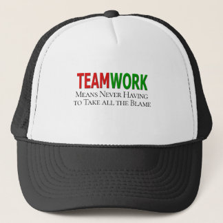 Casquette Humour de travail d'équipe