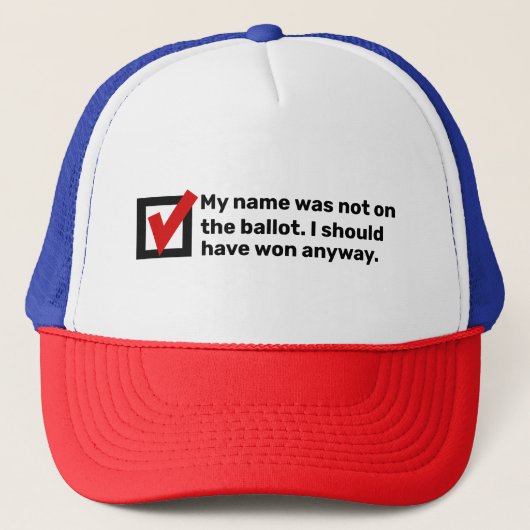Casquette Humour des élections 2024 (Devant)