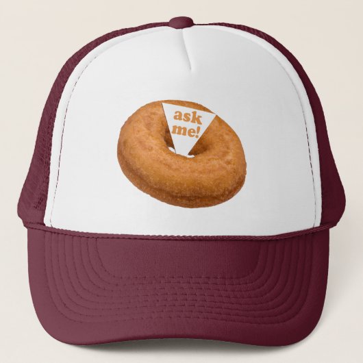 Casquette Humour Donut - choisir la couleur (Devant)
