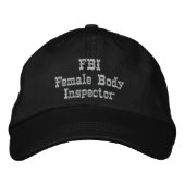 CASQUETTE Humour du FBI (Devant)