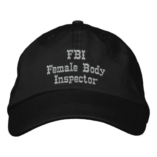 CASQUETTE Humour du FBI (Devant)