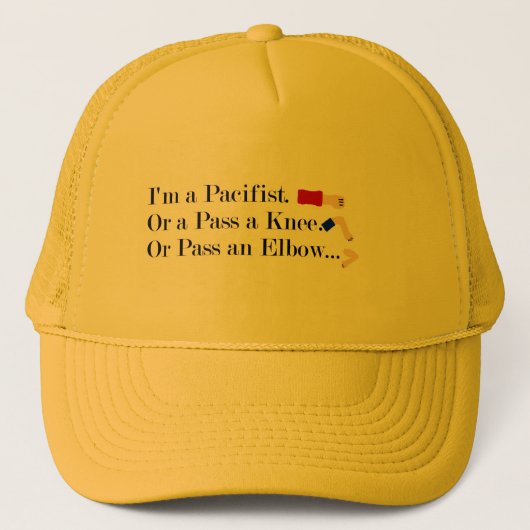 Casquette Humour pacifiste mixed martial art (Devant)