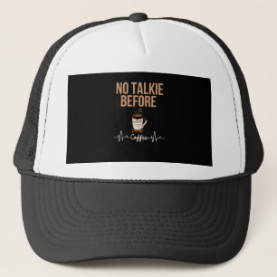 Casquette Humour « Pas de Parole Avant le Café » pour les Am