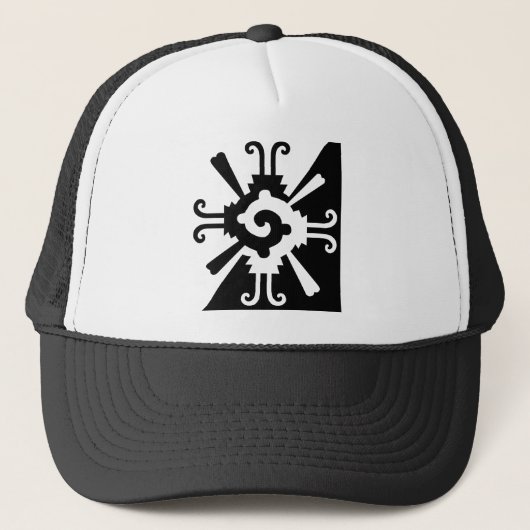 Casquette Hunab Ku-noir et blanc (Devant)