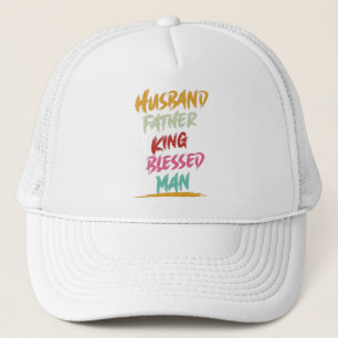 Casquette Husband, Father, King, Blessed Man Father's Day