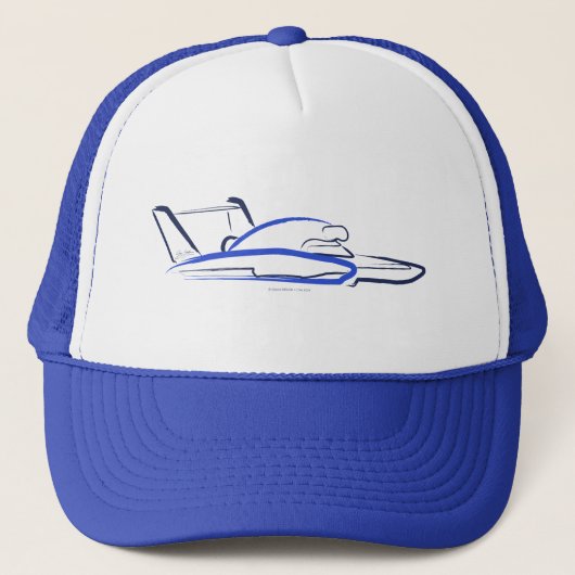 Casquette Hydroplane 01 Bleu Royal (Devant)