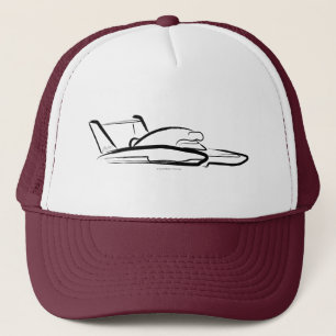 Casquette Hydroplane 01 Noir sur Marron