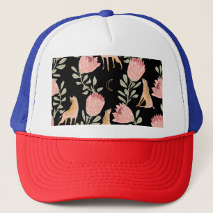Casquette Hyena & Protea : Motif Vintage foncé