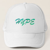 Casquette Hype verte et blanche (Devant)
