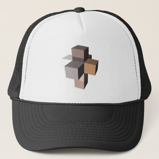 Casquette Hypercube Tesserakt hypercube tesseract (Devant)
