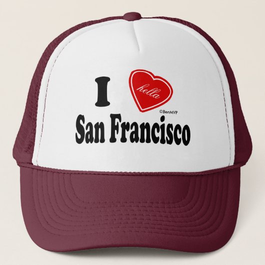 Casquette I amour (de Hella) San Francisco (Devant)