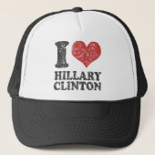 Casquette I coeur Hillary Clinton rétro (Devant)