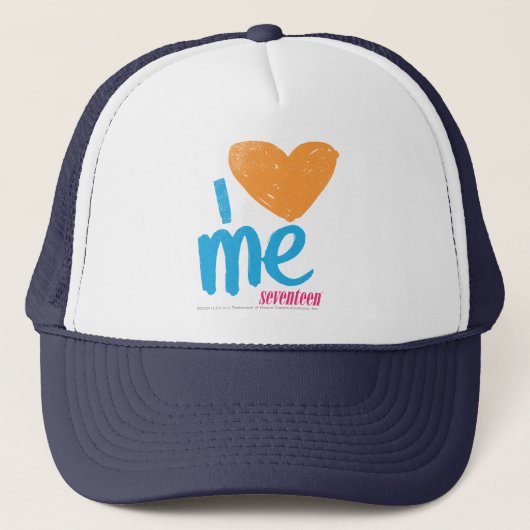 Casquette I coeur j'orange/Aqua (Devant)