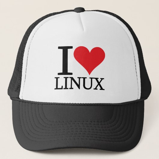 Casquette I coeur Linux (Devant)
