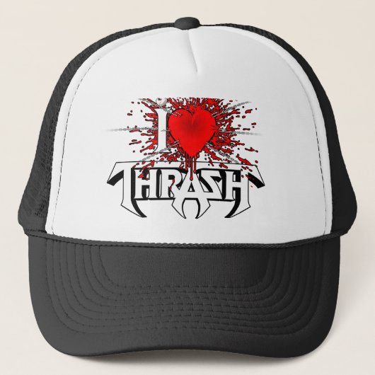 CASQUETTE I COEUR THRASH (Devant)