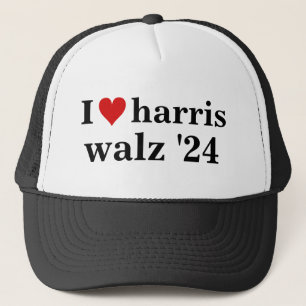 Casquette i heart harris walz président des élections de 202