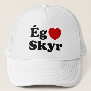 Casquette I Heart (Love) Skyr [Ég Elska Skyr] Islandais
