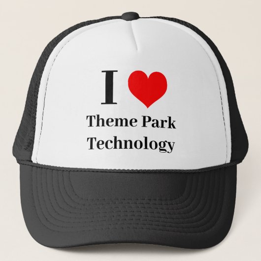 Casquette I heart Theme Park Technology (Devant)
