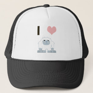 Casquette I Heart Yeti mignon Cartoon Monster des neiges