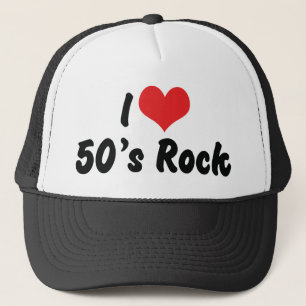 Casquette I Love 50's Rock Music