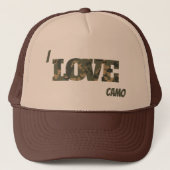 Casquette I Love Camouflage Vert Brown | (Devant)
