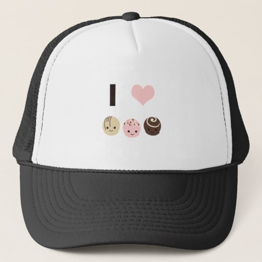Casquette I Love Chocolate truffes (Devant)