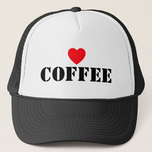 Casquette I Love Coffee™ Trucker Hat (Devant)