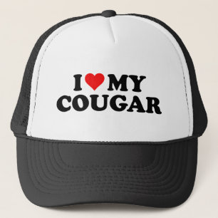 Casquette I Love Cougars Funny Cougar Valentine's Day 3WH1