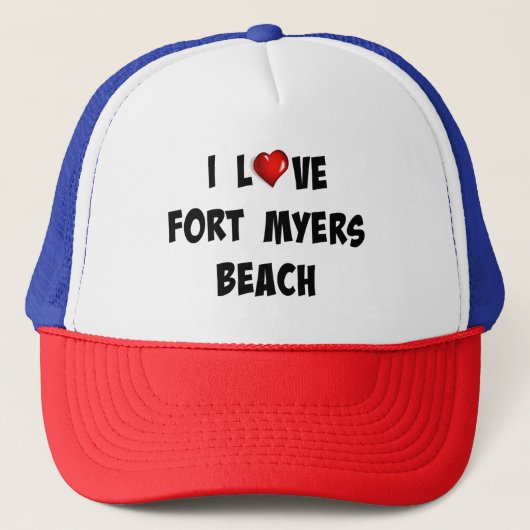 Casquette I Love Fort Myers Beach (Devant)