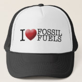 Casquette I love fossil fuels (Devant)