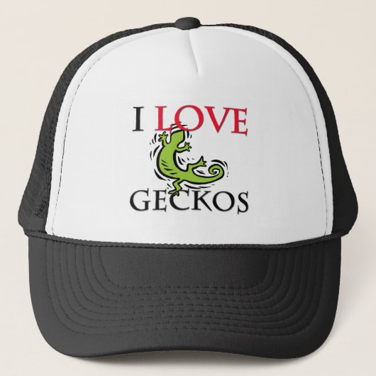 Casquette I Love Geckos (Devant)