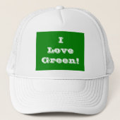 Casquette I Love Green (Devant)