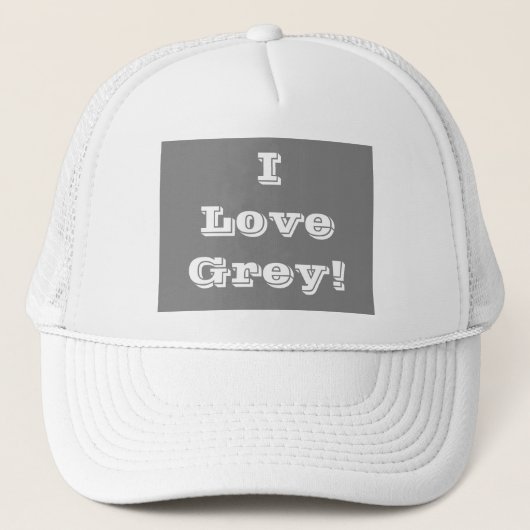 Casquette I Love Grey (Devant)