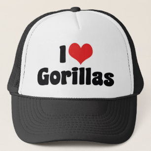 Casquette I Love Heart Gorillas - Gorilla Lover