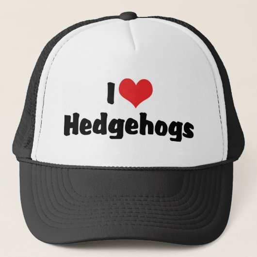 Casquette I Love Heart Hedgehogs (Devant)