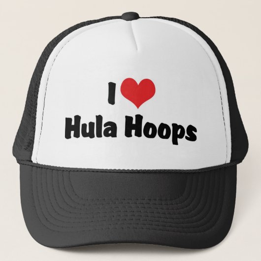 Casquette I Love Heart Hula Hoops - Hula Hoop Lover des anné (Devant)